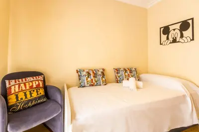 Cama o camas de una habitación en Apartamento Horno del Agua Cordoba