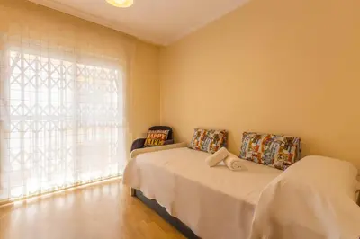 Cama o camas de una habitación en Apartamento Horno del Agua Cordoba