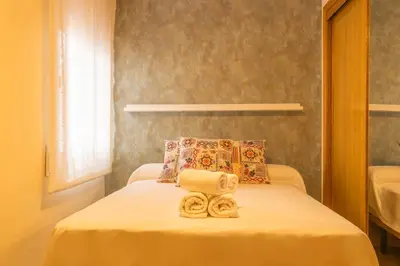 Cama o camas de una habitación en Apartamento Horno del Agua Cordoba