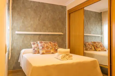 Cama o camas de una habitación en Apartamento Horno del Agua Cordoba
