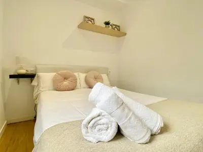 Cama o camas de una habitación en Apartamento Villa María III