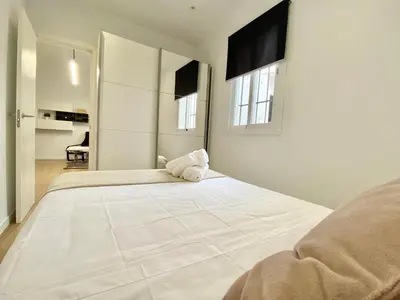 Cama o camas de una habitación en Apartamento Villa María III