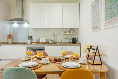 Una cocina o zona de cocina en Cervantes Studios 6