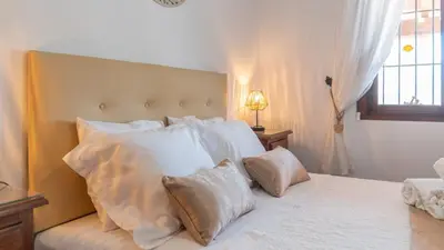 Cama o camas de una habitación en Casa La Era Villanueva de la Concepción by Ruralidays