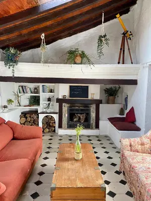 Zona de estar de La Tahona (Cortijo Andaluz en las montañas)