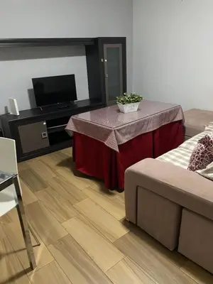 Una televisión o centro de entretenimiento en Alojamiento Jaén -S.Ildefonso