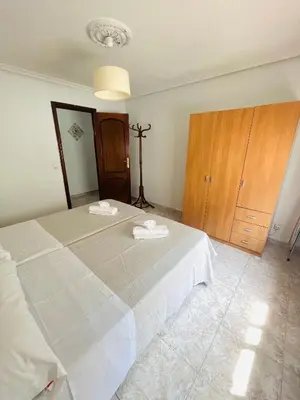 Cama o camas de una habitación en Apartamento El Arenal - Free Parking