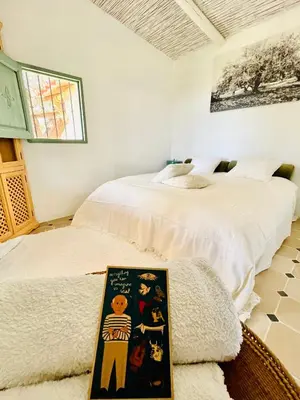 Cama o camas de una habitación en La Cuadra de Finca Don Carmelo