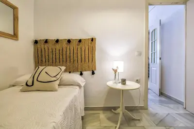 Cama o camas de una habitación en Apartamento Azonaicas, pleno centro de Córdoba