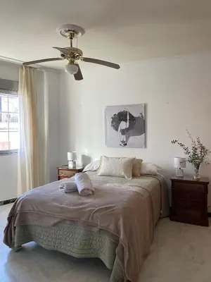 Cama o camas de una habitación en Apartamento Claudio Marcelo, 1