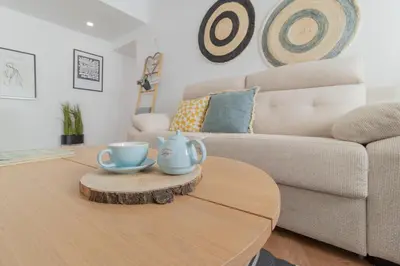 Zona de estar de Apartment in the city center