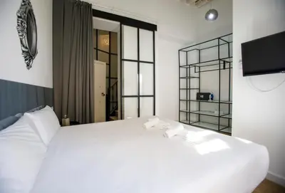 Cama o camas de una habitación en Cardenal Cervantes V