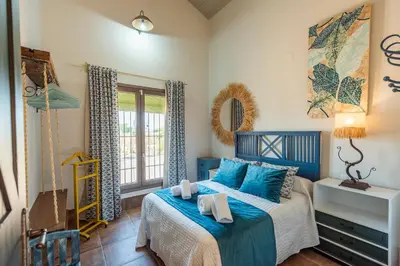 Cama o camas de una habitación en Villa Colona
