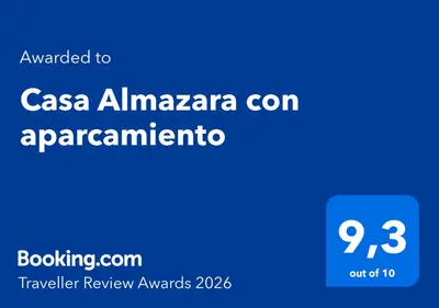 Certificado, premio, señal o documento que está expuesto en Casa Almazara con aparcamiento