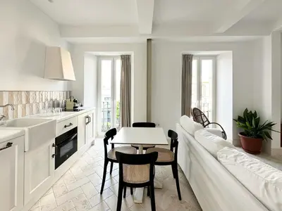 Una cocina o zona de cocina en Apartamento dúplex con piscina privada en terraza