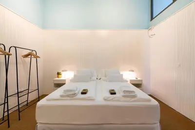 Cama o camas de una habitación en Apartamento Trahzo