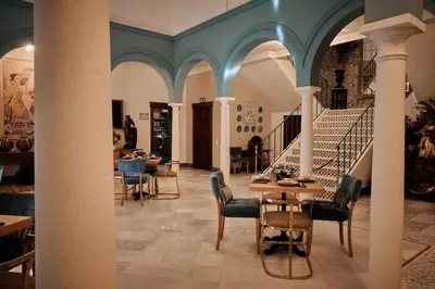 Zona de estar de Villa Tela & Vino