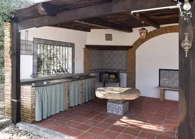 Una cocina o zona de cocina en Villa Tela & Vino
