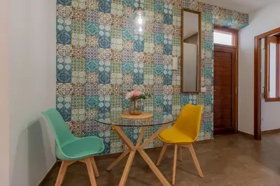 Zona de estar de Suite Tazas
