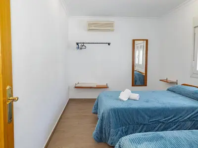 Cama o camas de una habitación en Cubo's Casa Camino del Cantinero