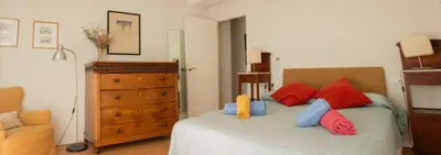 Cama o camas de una habitación en El Balcón de la Torre