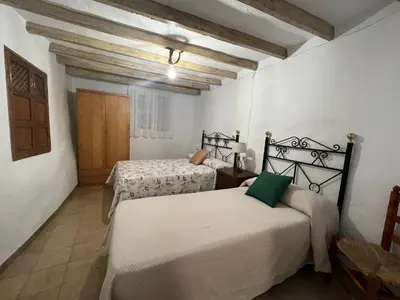 Cama o camas de una habitación en Casa rural Las Casillas