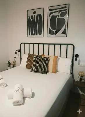 Cama o camas de una habitación en Apartamento la Marquesa