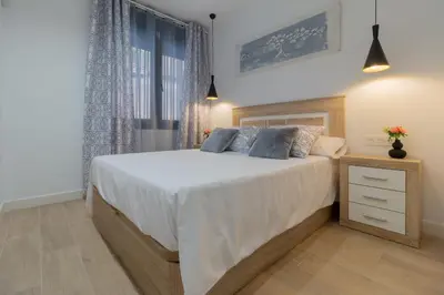 Cama o camas de una habitación en Apartamento La Prevision