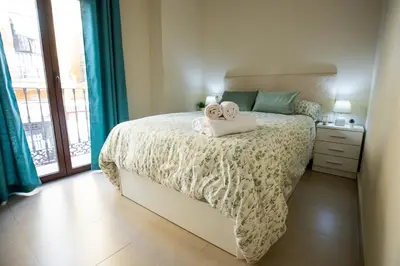 Cama o camas de una habitación en Doña Concha Alameda