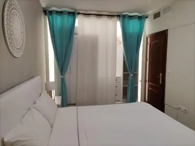 Cama o camas de una habitación en La Casita del Mirador