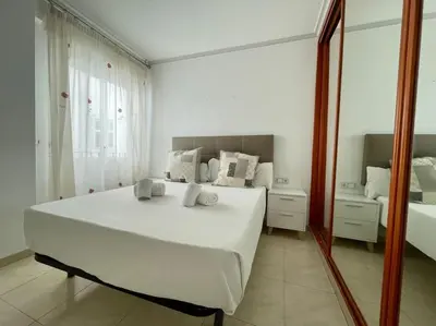Cama o camas de una habitación en Geysotur Alderetes