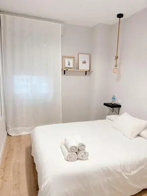 Cama o camas de una habitación en CENTER FLAT MEZQUITA
