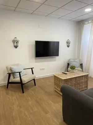 Una televisión o centro de entretenimiento en Casa Luna de Antequera