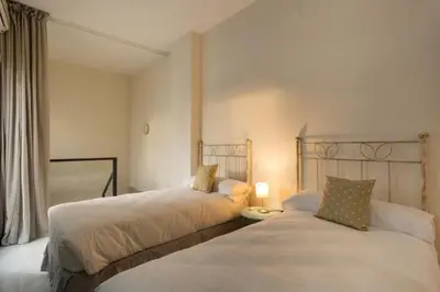 Cama o camas de una habitación en Ático Terraza Privada. Centro Ciudad