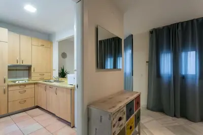 Una cocina o zona de cocina en Ático Terraza Privada. Centro Ciudad