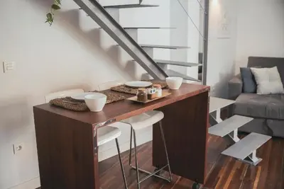 Zona de estar de Trigo Homes