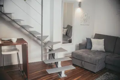 Zona de estar de Trigo Homes