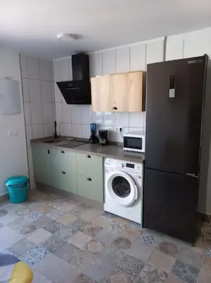Una cocina o zona de cocina en LOFT EN PATIO DE CASA TÍPICA DE PUEBLO