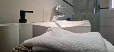 Un baño de Piso familiar y con encanto