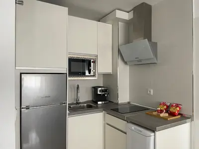 Una cocina o zona de cocina en La Pera Jaén