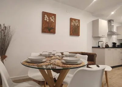 Una cocina o zona de cocina en Apartamento Inés y Manolo