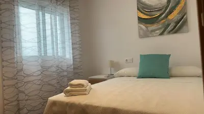 Cama o camas de una habitación en Apartamento del Agua