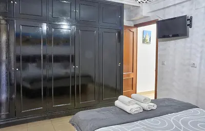 Cama o camas de una habitación en Apartamento Muralla