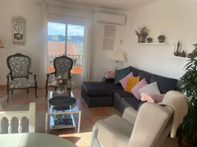 Zona de estar de Apartamento El Mirador de Sierra Mágina Noalejo entre Granada y Jaén