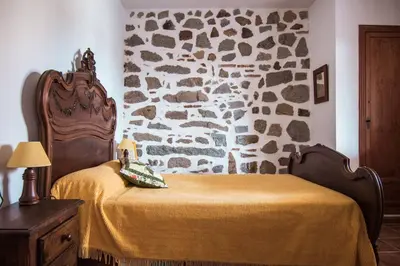 Cama o camas de una habitación en Piedras Vivas