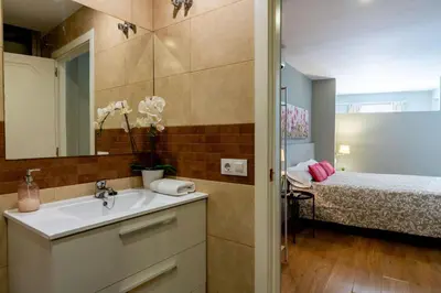 Cama o camas de una habitación en Estudio32 Alameda