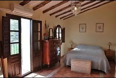 Cama o camas de una habitación en Lagar El Buho