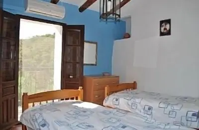 Cama o camas de una habitación en Lagar El Buho