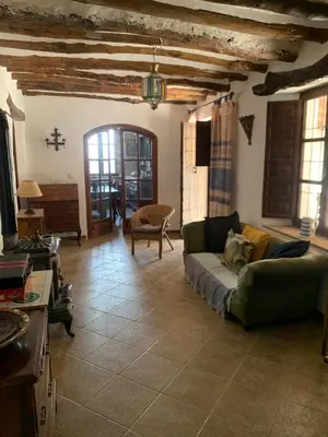 Zona de estar de Lagar El Buho