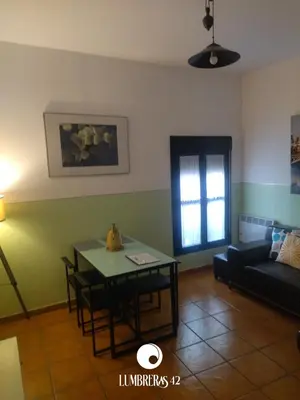 Zona de estar de Lumbreras 42 Apartamento, cerca de Isla Mágica y Estadio de la Cartuja